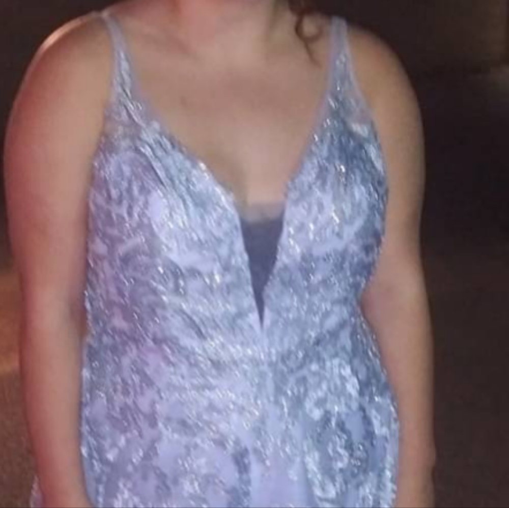 Light blue homecoming dress